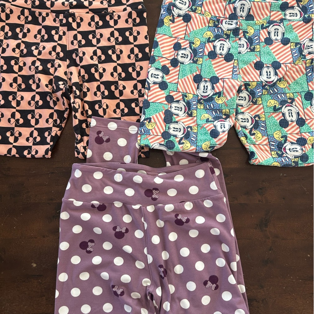 Set of 3 LuLaRoe Disney Leggings (one size)